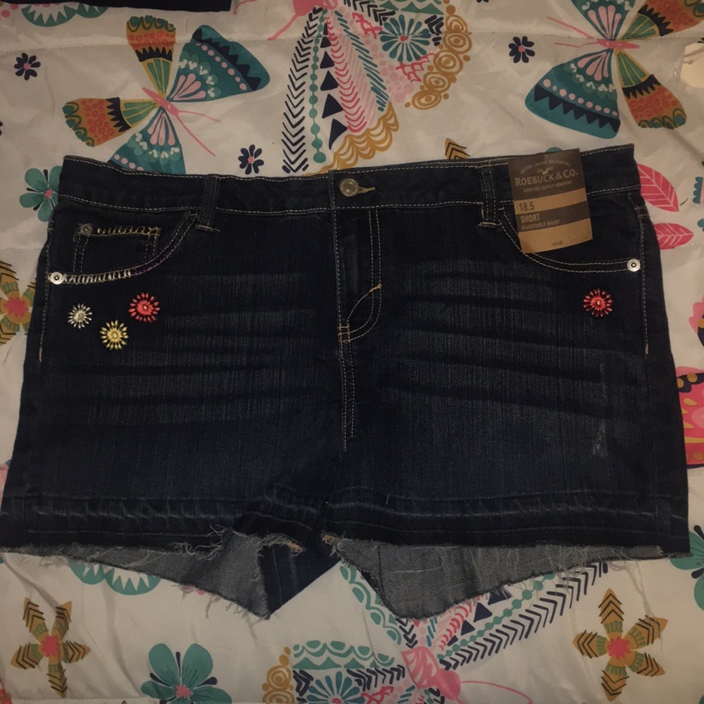 Roebuck blue jean shorts